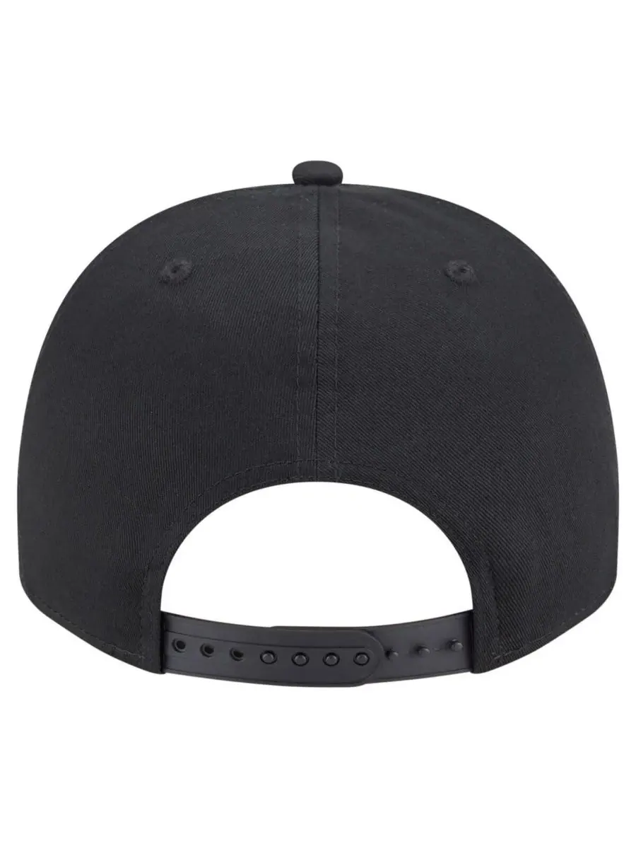 New Era Мужская черная бейсболка Atlanta Braves Chainstitch 9FIFTY A-Frame Snapback — изображение 4 из 5, черный
