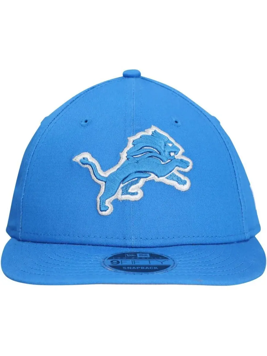 New Era Мужская синяя бейсболка Detroit Lions Main Low Profile 9FIFTY Snapback — изображение 2 из 4, синий