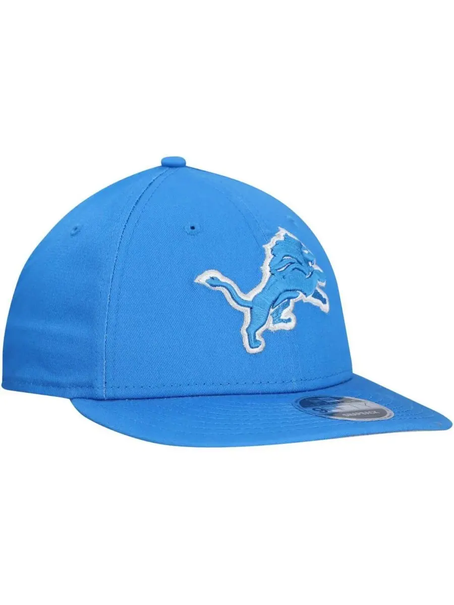 New Era Мужская синяя бейсболка Detroit Lions Main Low Profile 9FIFTY Snapback — изображение 4 из 4, синий