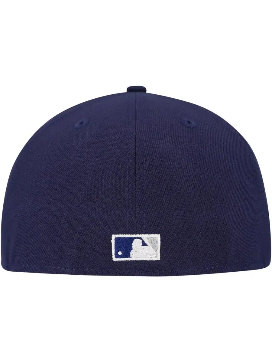 Мужская бейсболка Royal Chicago Cubs Duo Logo 2.0 59FIFTY Fitted Hat New Era — изображение 2 из 5, темно-синий