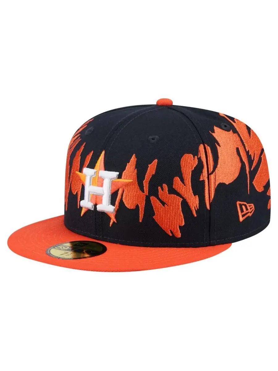 New Era Мужская бейсболка 59FIFTY с ретро-узором Houston Astros