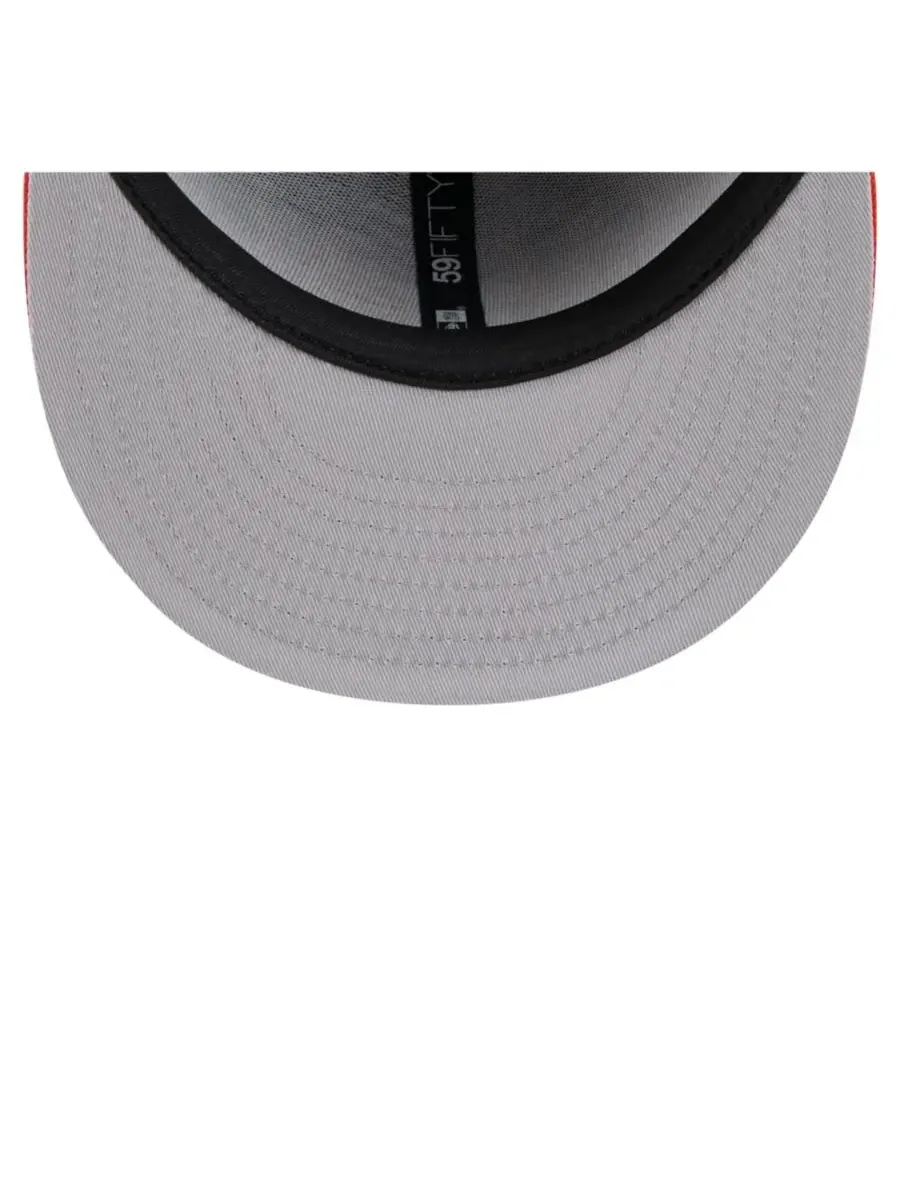 New Era Мужская бейсболка 59FIFTY с ретро-узором Houston Astros — изображение 2 из 5, темно-синий оранжевый