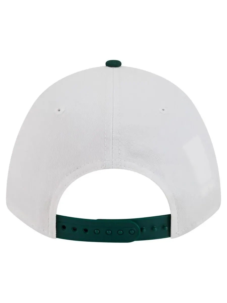 New Era Мужская бело-зеленая кепка South Florida Bulls с двухцветной веревкой и регулируемой — изображение 2 из 4