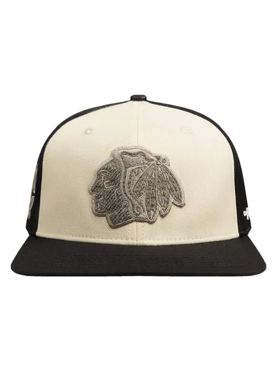 Pro Standard Мужская кремовая кепка Chicago Blackhawks из французского махрового трикотажа с — изображение 4 из 4, бежевый