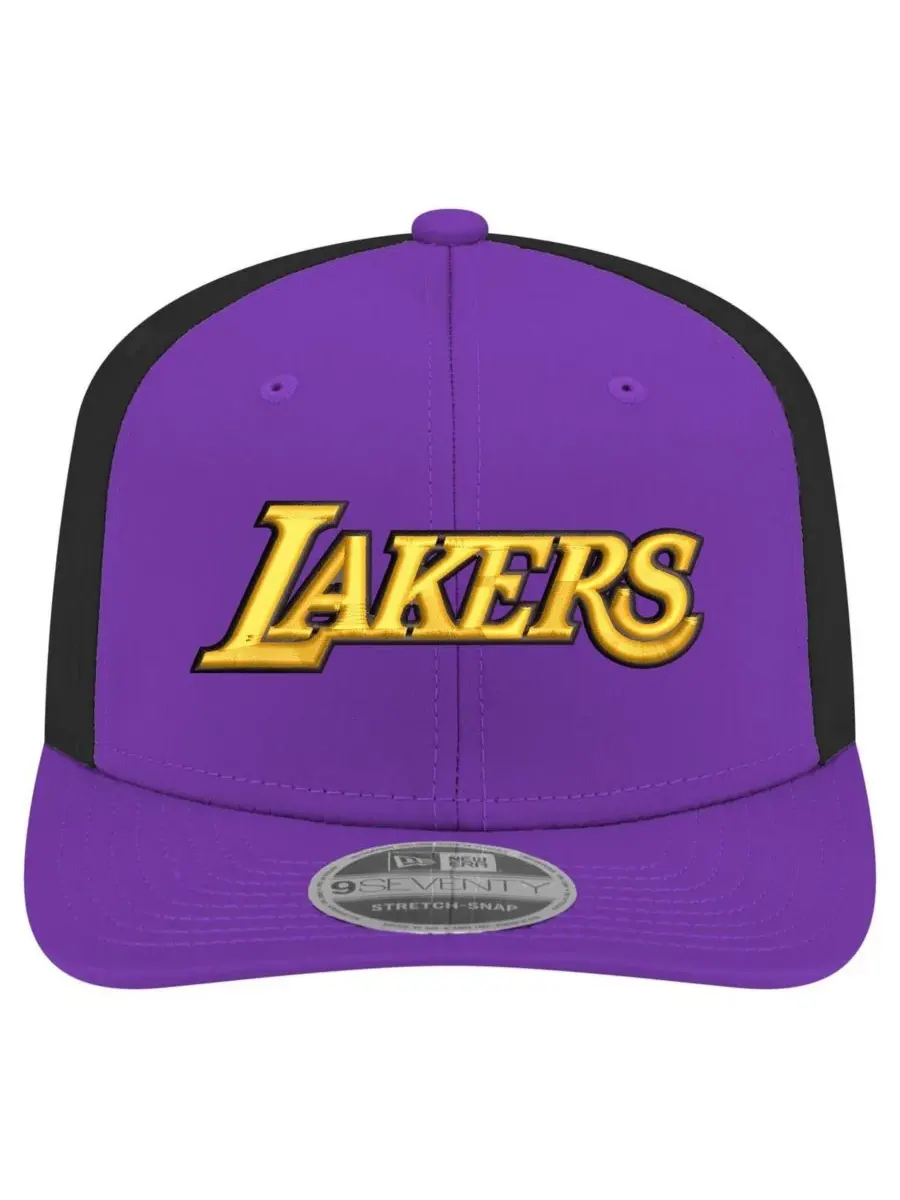 New Era Мужская фиолетовая кепка Los Angeles Lakers Statement Edition с застежкой-липучкой 9SEVENTY — изображение 4 из 4