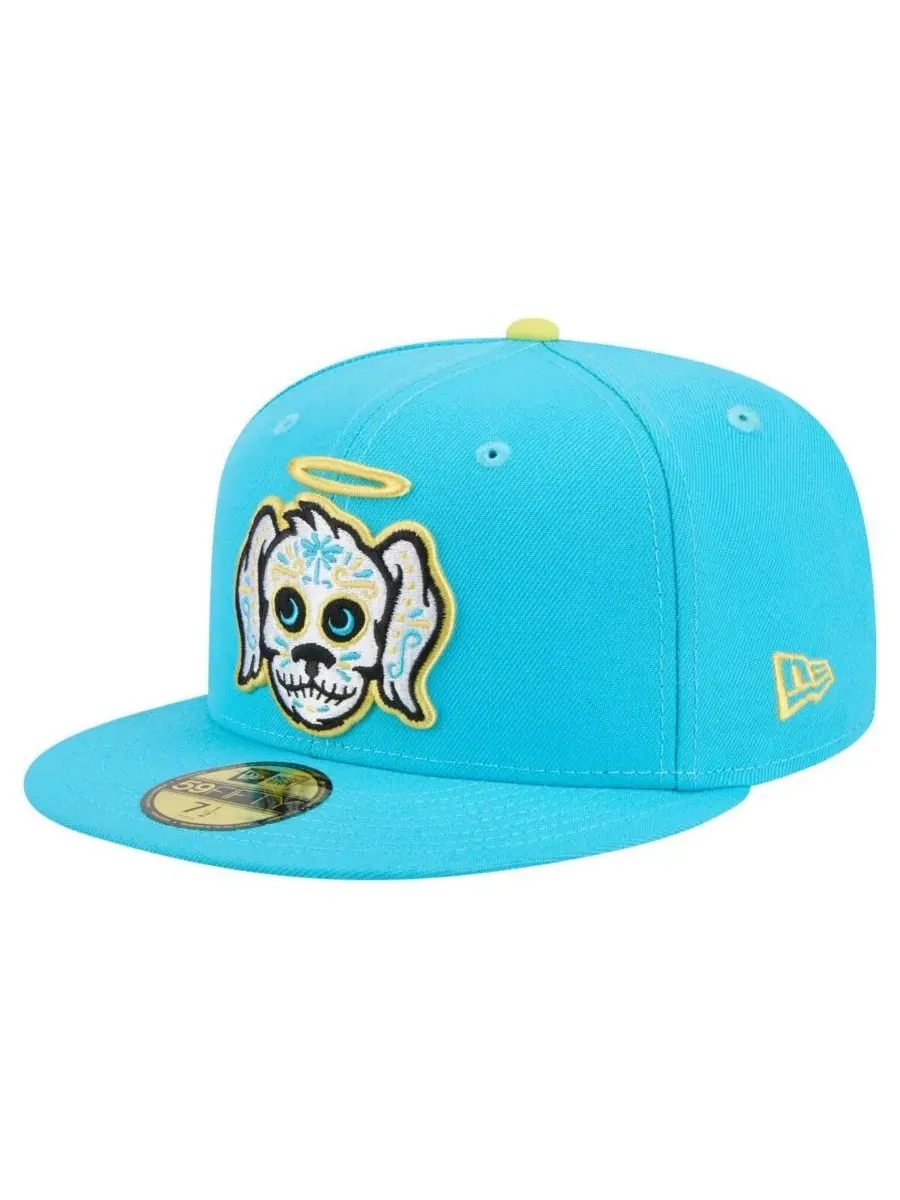 New Era Мужская светло-голубая кепка Charleston RiverDogs Copa de la Diversion 59FIFTY
