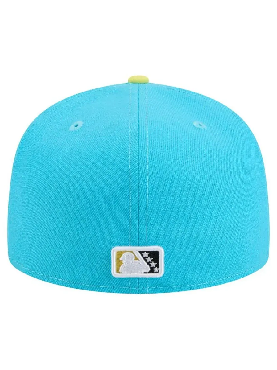 New Era Мужская светло-голубая кепка Charleston RiverDogs Copa de la Diversion 59FIFTY — изображение 4 из 4, светлый синий