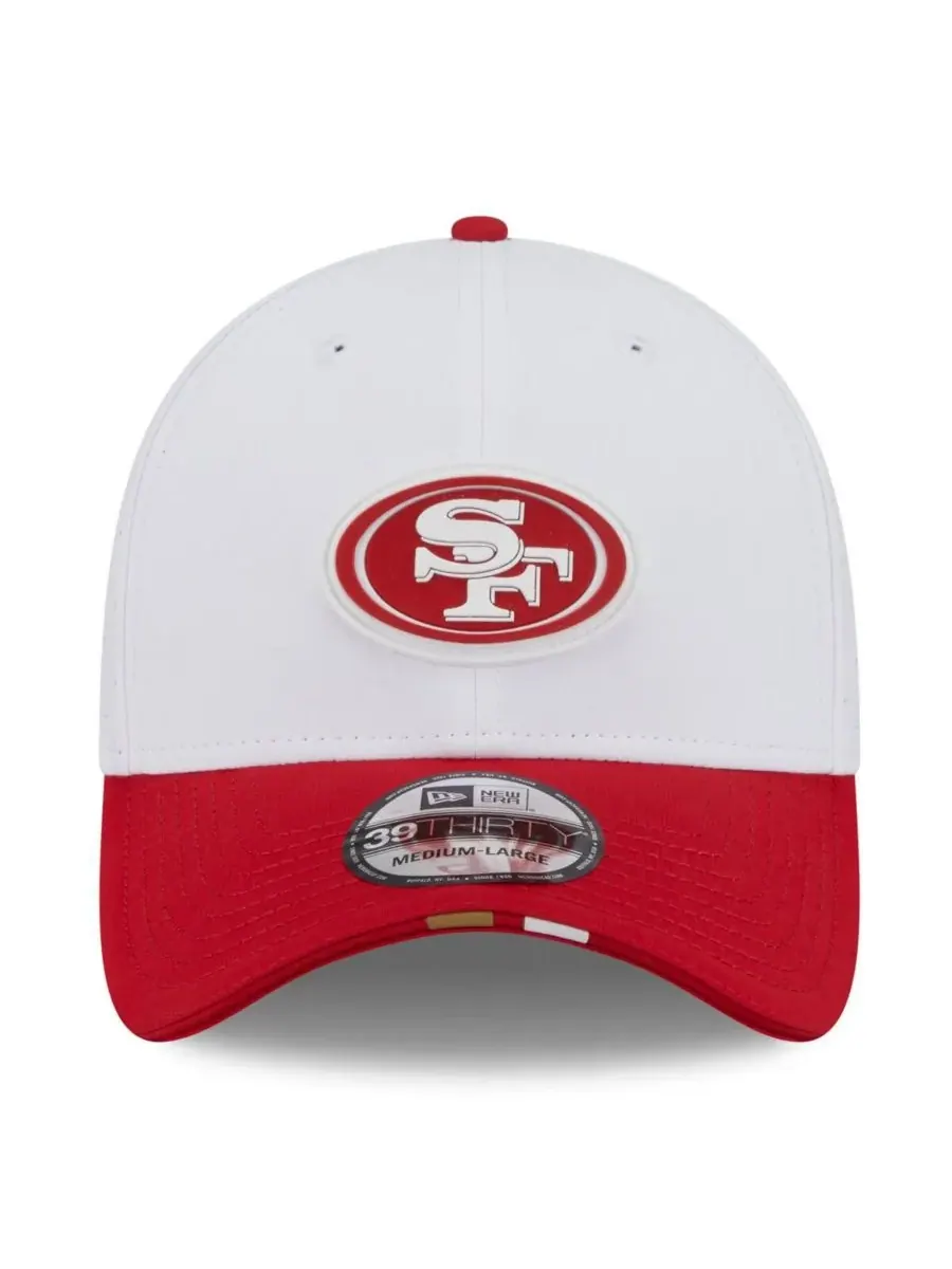 New Era Мужская бело-алая кепка San Francisco 49ers 2025 NFL Training Camp 39THIRTY Flex Hat — изображение 2 из 4, белый