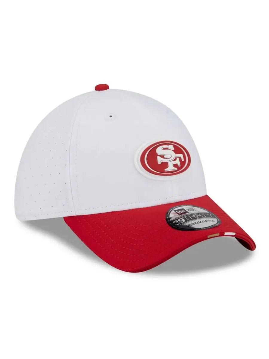 New Era Мужская бело-алая кепка San Francisco 49ers 2025 NFL Training Camp 39THIRTY Flex Hat — изображение 3 из 4, белый
