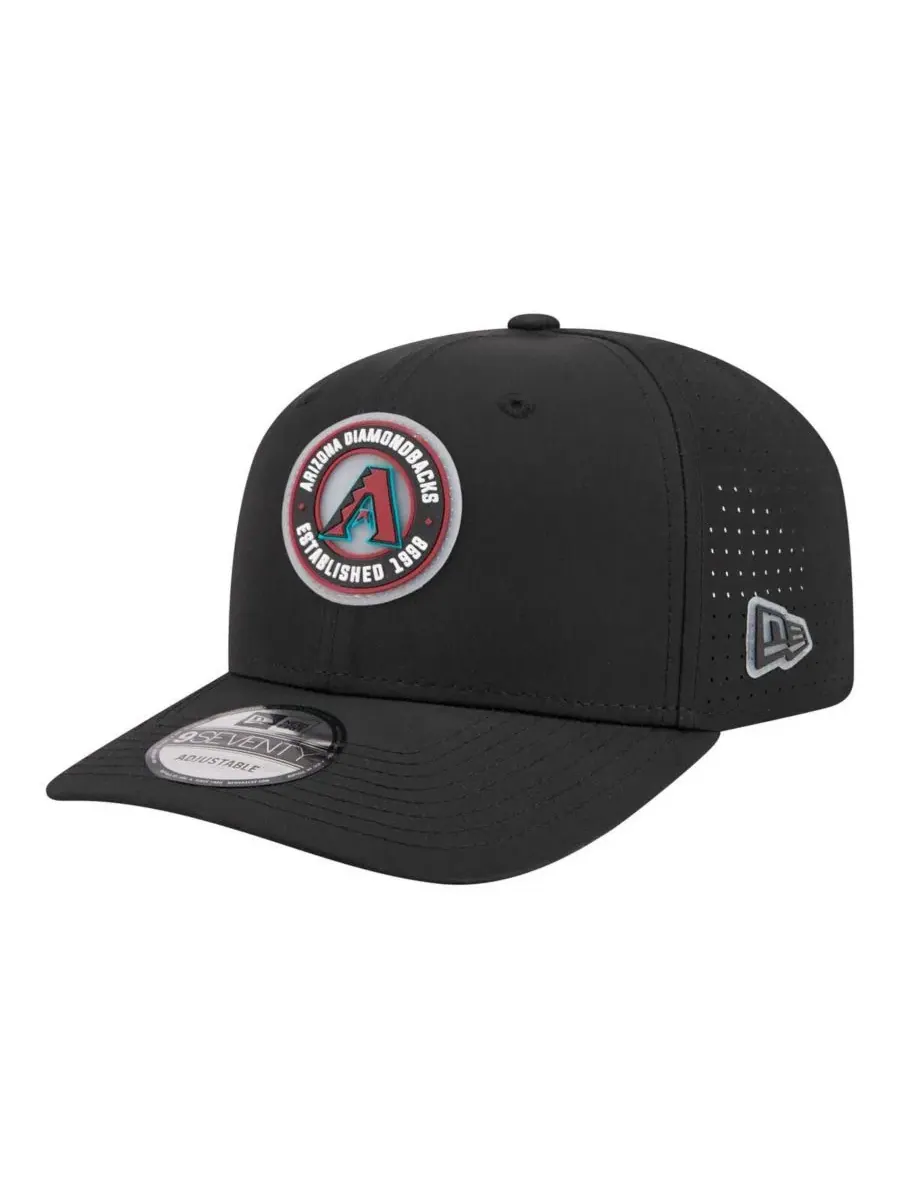 Мужская черная регулируемая кепка Arizona Diamondbacks Circle 9SEVENTY New Era
