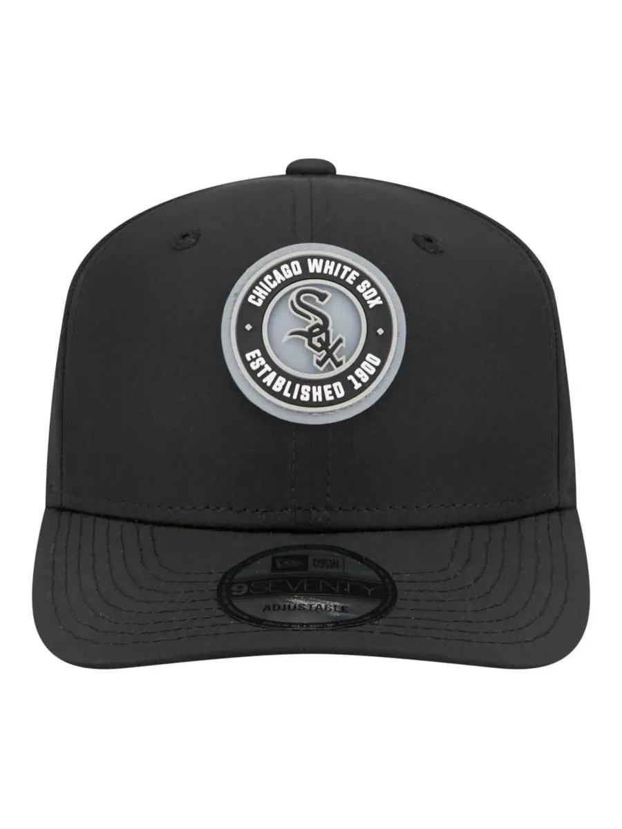 Мужская черная регулируемая бейсболка Chicago White Sox Circle 9SEVENTY New Era — изображение 2 из 4, черный