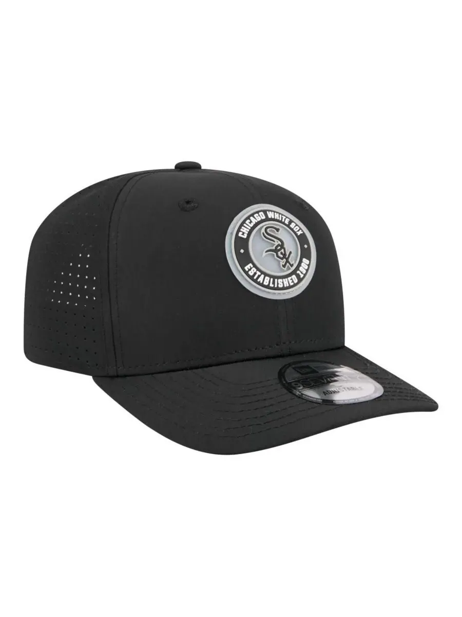 Мужская черная регулируемая бейсболка Chicago White Sox Circle 9SEVENTY New Era — изображение 3 из 4, черный