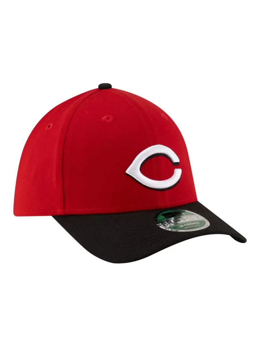 Мужская красная бейсболка Cincinnati Reds Player Replica 39THIRTY M-Crown Flex Hat New Era — изображение 3 из 4, красный