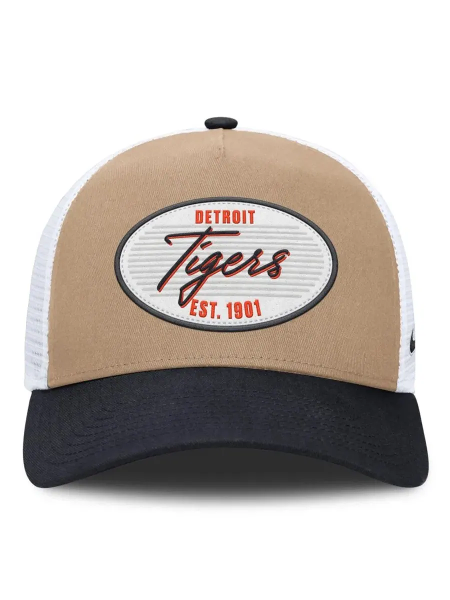 Бейсболка-тракер Nike Rise A-Frame Detroit Tigers — изображение 2 из 4, хаки темно-синий
