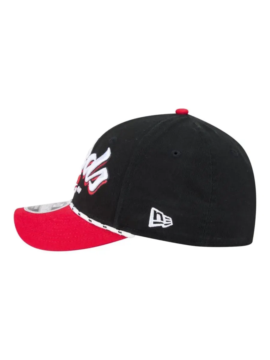Кепка с вышивкой Cincinnati Reds Team Loyal 9FORTY M-Crown New Era — изображение 6 из 7, черный красный