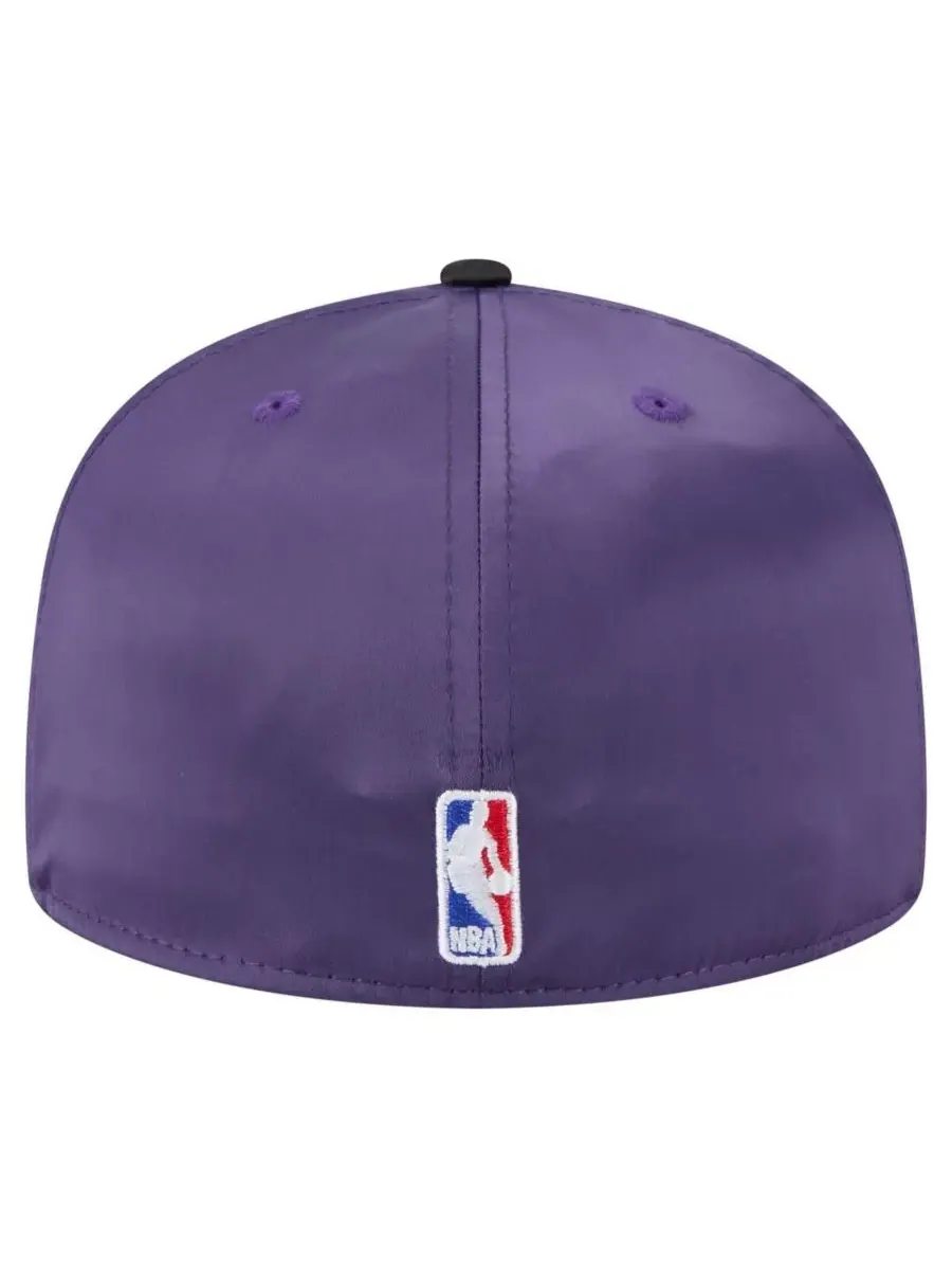 New Era Мужская фиолетово-черная атласная винтажная кепка Phoenix Suns 59FIFTY с двухцветной — изображение 4 из 4