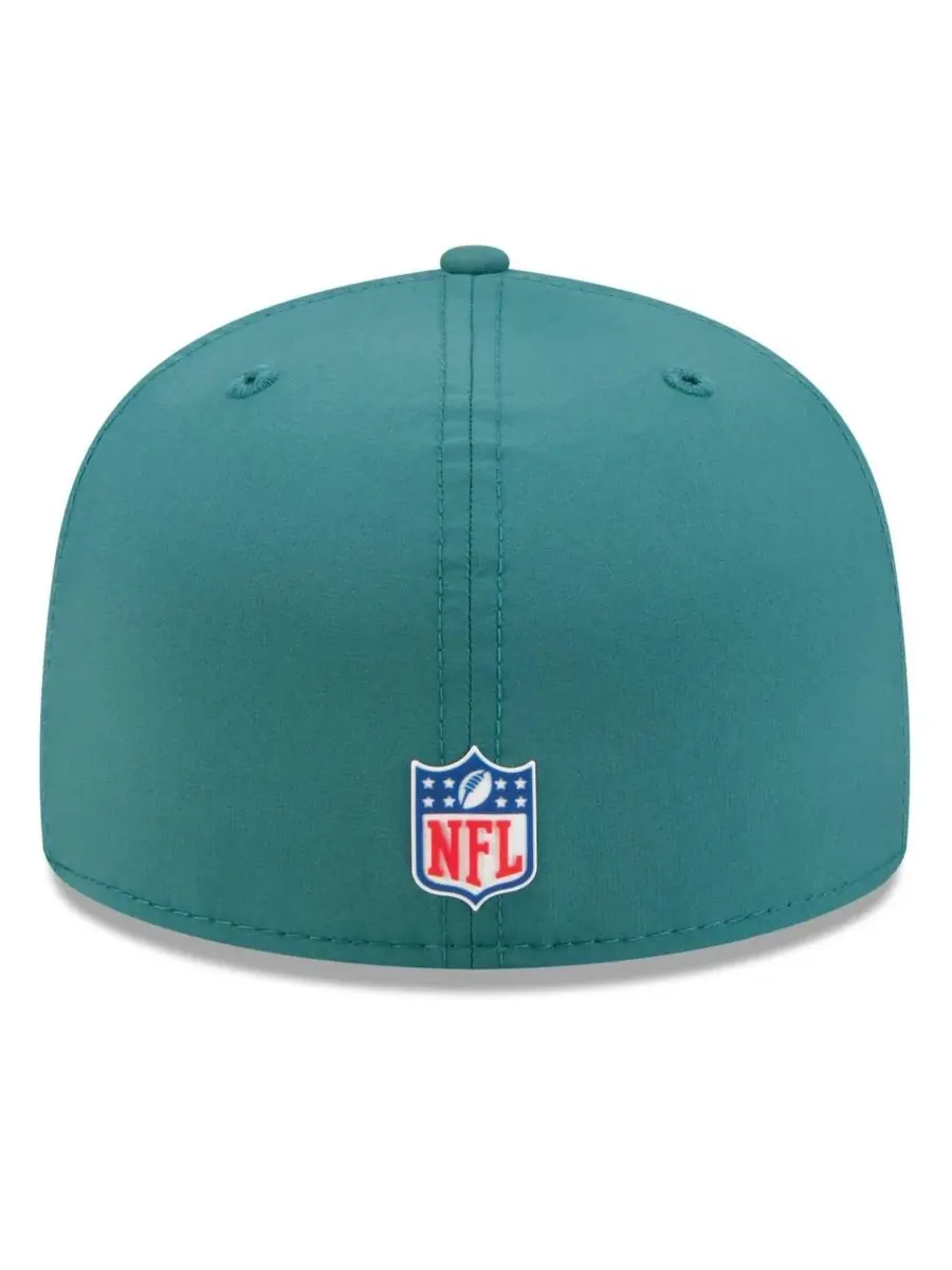 New Era Мужская кепка Philadelphia Eagles 2025 Sideline 59FIFTY — изображение 2 из 5, зеленый
