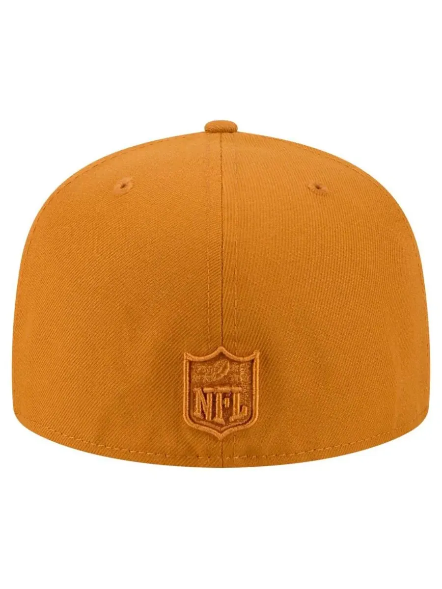 New Era Мужская коричневая бейсболка Baltimore Ravens Color Pack A-Frame 59FIFTY Fitted Hat — изображение 2 из 5, коричневый