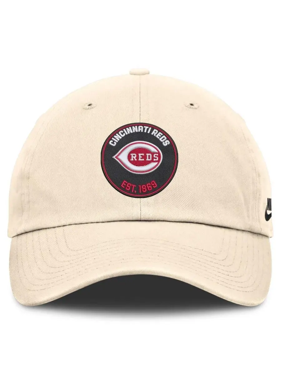 Кепка с вышивкой Cincinnati Reds Cooperstown Collection Club Nike — изображение 2 из 4, прозрачный