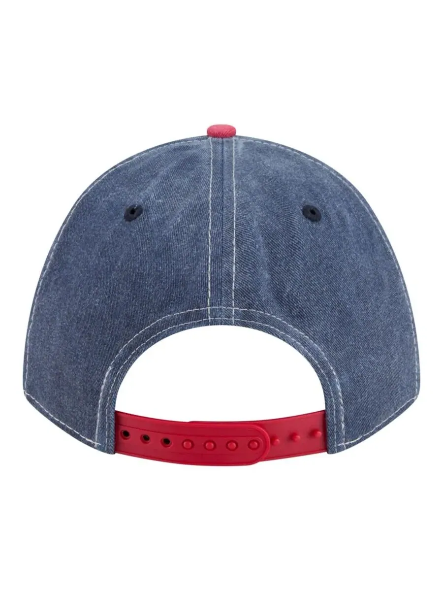Бейсболка New Era с вышитым патчем Boston Red Sox — изображение 4 из 5, темно-синий красный