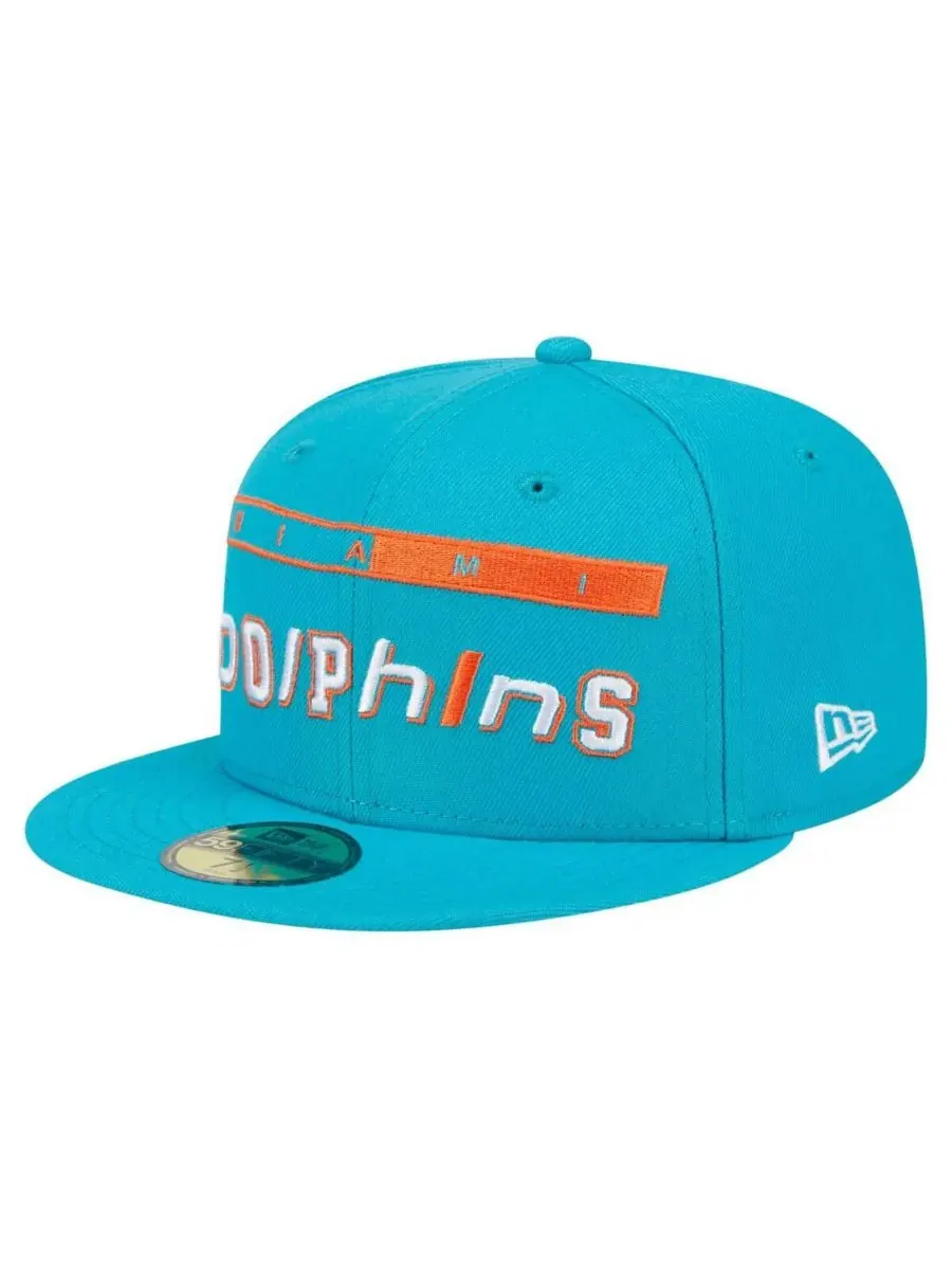 Мужская кепка Aqua Miami Dolphins Ransom 59FIFTY Fitted Hat New Era