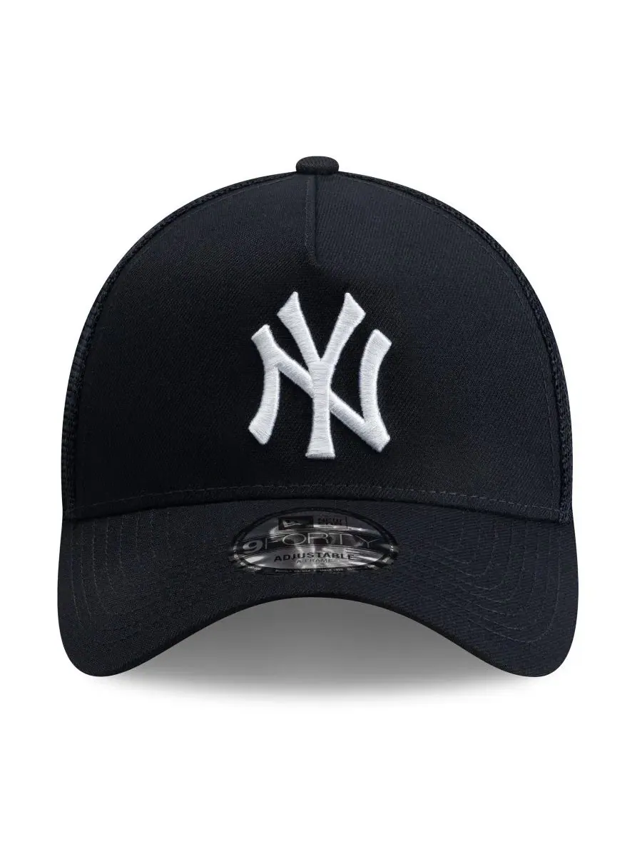 Бейсболка кепка с вышитым логотипом New York Yankees Side Script 9FORTY A-Frame Trucker New Era — изображение 2 из 5