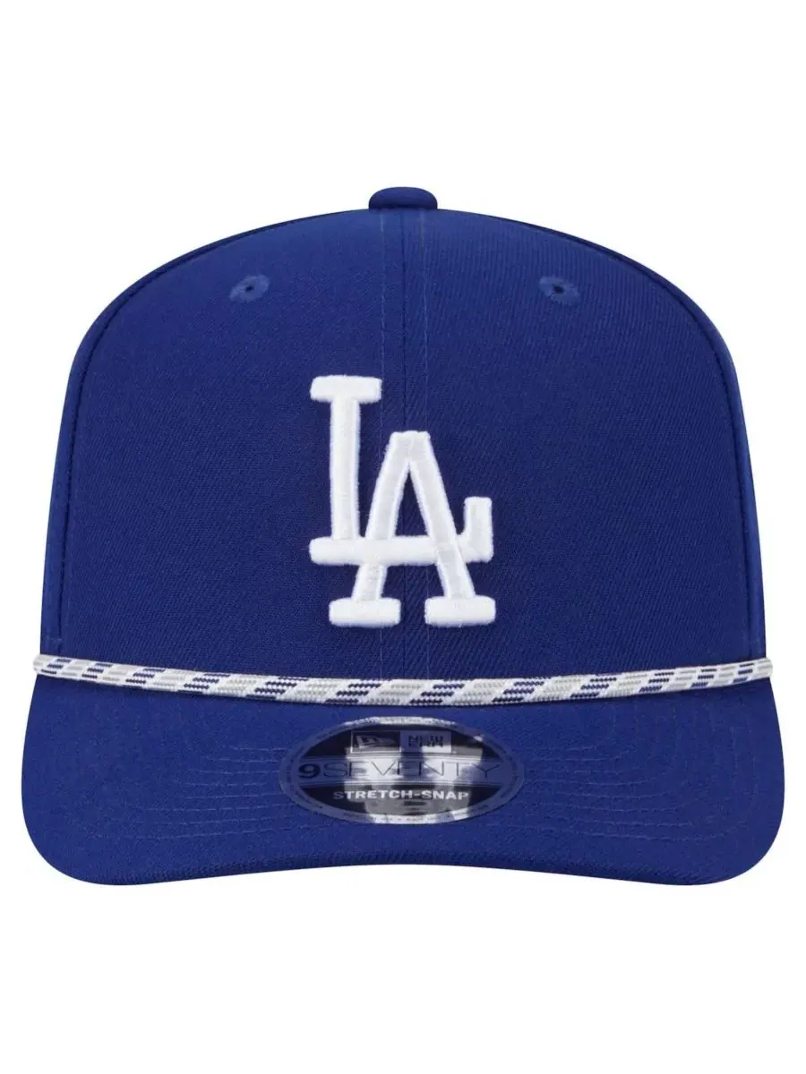 New Era Мужская бейсболка Royal Los Angeles Dodgers Multi-Rope 9Seventy Stretch-Snap Hat — изображение 2 из 5, королевский