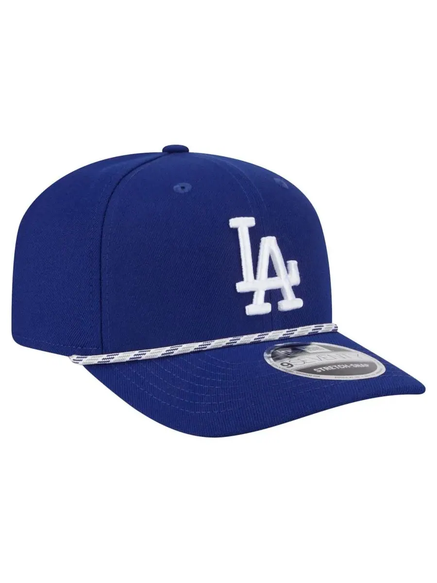 New Era Мужская бейсболка Royal Los Angeles Dodgers Multi-Rope 9Seventy Stretch-Snap Hat — изображение 3 из 5, королевский