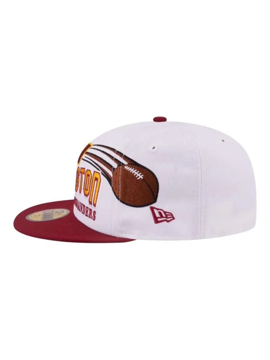 Кепка New Era 59FIFTY Retro Swoop Washington Commanders — изображение 2 из 5, белый бордовый