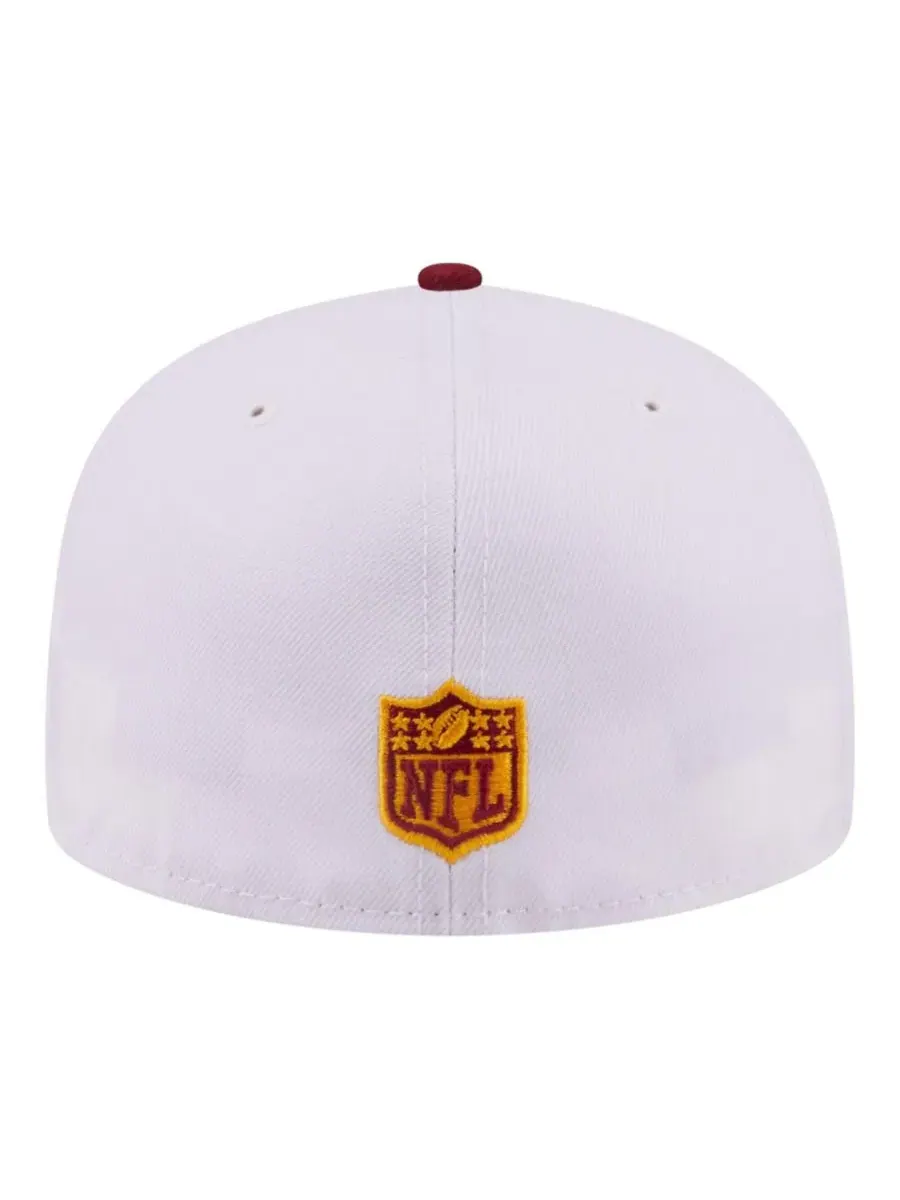 Кепка New Era 59FIFTY Retro Swoop Washington Commanders — изображение 3 из 5, белый бордовый