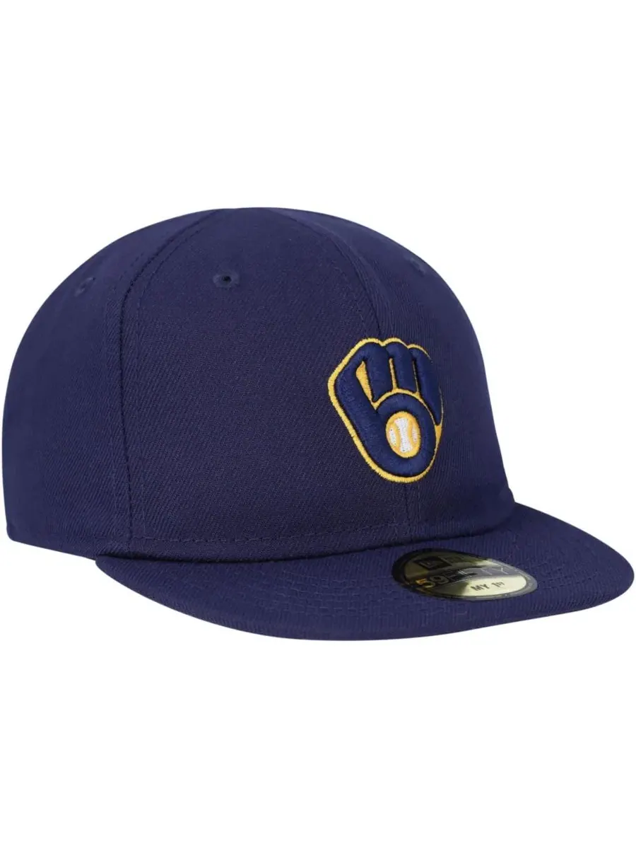 Бейсболка из полиэстера с вышивкой Milwaukee Brewers New Era — изображение 2 из 4, темно-синий