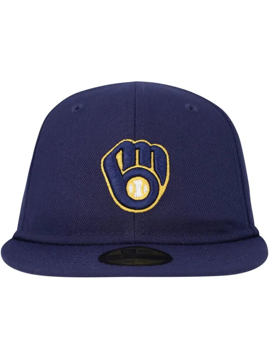 Бейсболка из полиэстера с вышивкой Milwaukee Brewers New Era — изображение 3 из 4, темно-синий