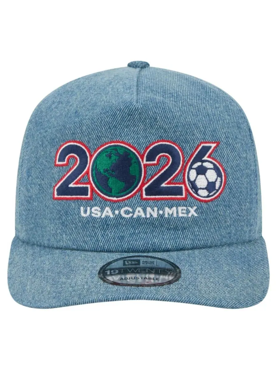 Кепка New Era 19TWENTY из денима с вышивкой, Host Country — изображение 2 из 4, синий