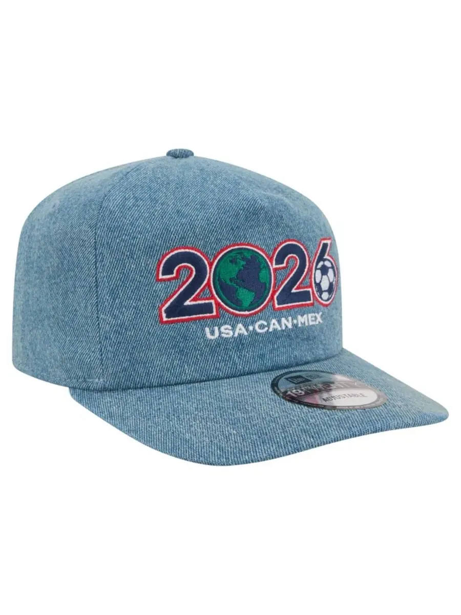 Кепка New Era 19TWENTY из денима с вышивкой, Host Country — изображение 3 из 4, синий