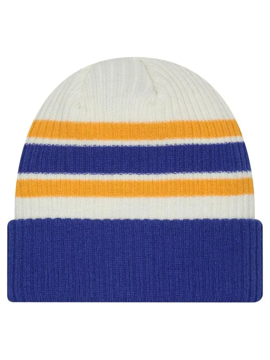 Вязаная шапка с отворотом Buffalo Sabres Vintage Cuffed Knit Hat New Era — изображение 2 из 2, кремовый