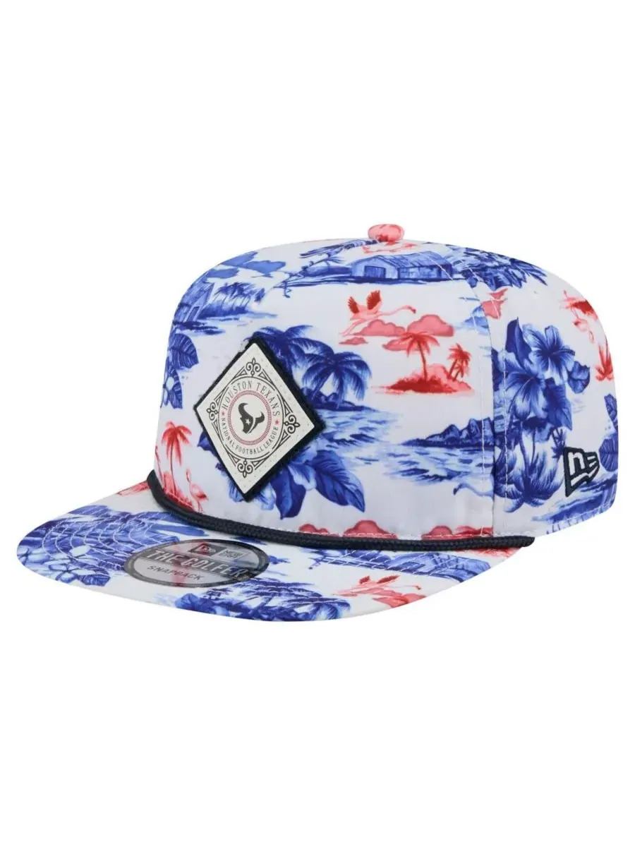 New Era Мужская белая бейсболка Houston Texans Adventure Golfer Snapback