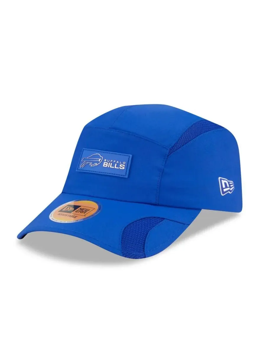 Мужская регулируемая бейсболка Royal Buffalo Bills 2025 Sideline Runner New Era