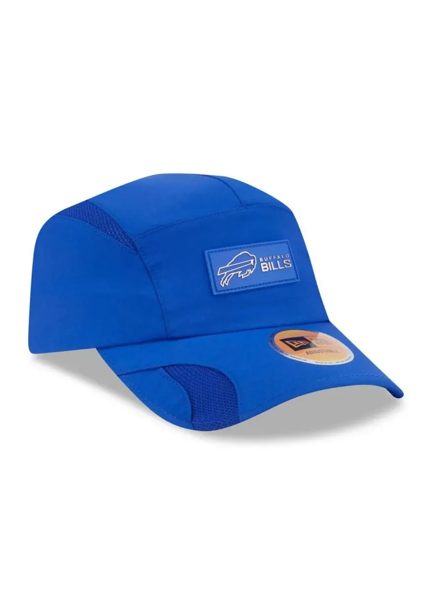 Мужская регулируемая бейсболка Royal Buffalo Bills 2025 Sideline Runner New Era — изображение 4 из 5, королевский