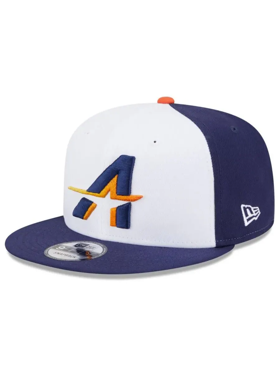 New Era Мужская белая/темно-синяя бейсболка Houston Astros 2025 City Connect 9FIFTY с