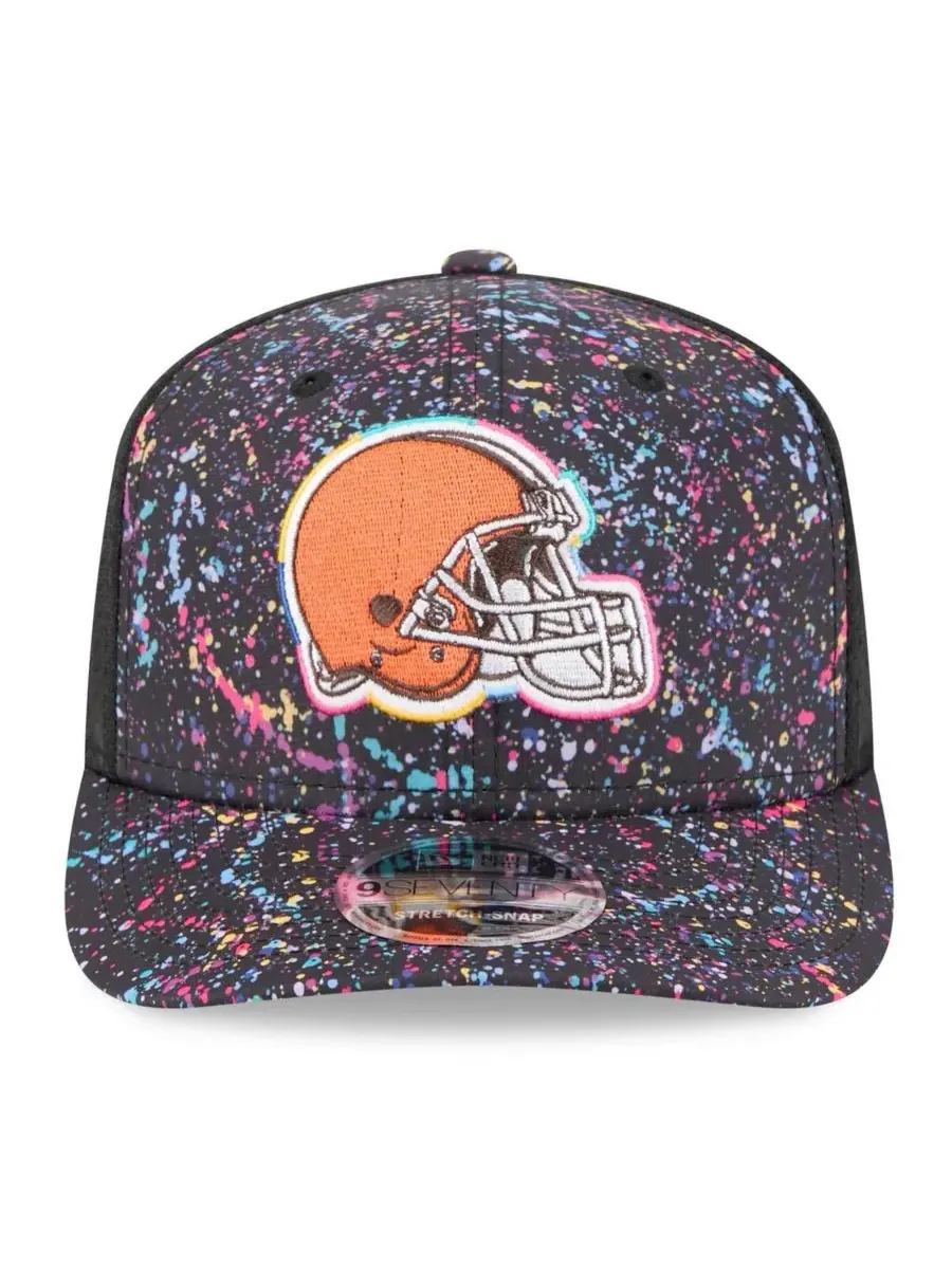 New Era Мужская черная регулируемая кепка Cleveland Browns 2025 NFL Crucial Catch 9SEVENTY — изображение 2 из 4, черный