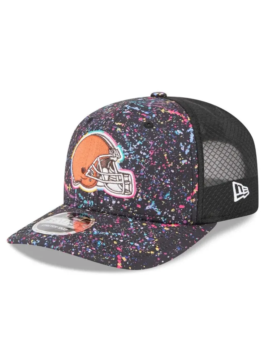 New Era Мужская черная регулируемая кепка Cleveland Browns 2025 NFL Crucial Catch 9SEVENTY — изображение 3 из 4, черный