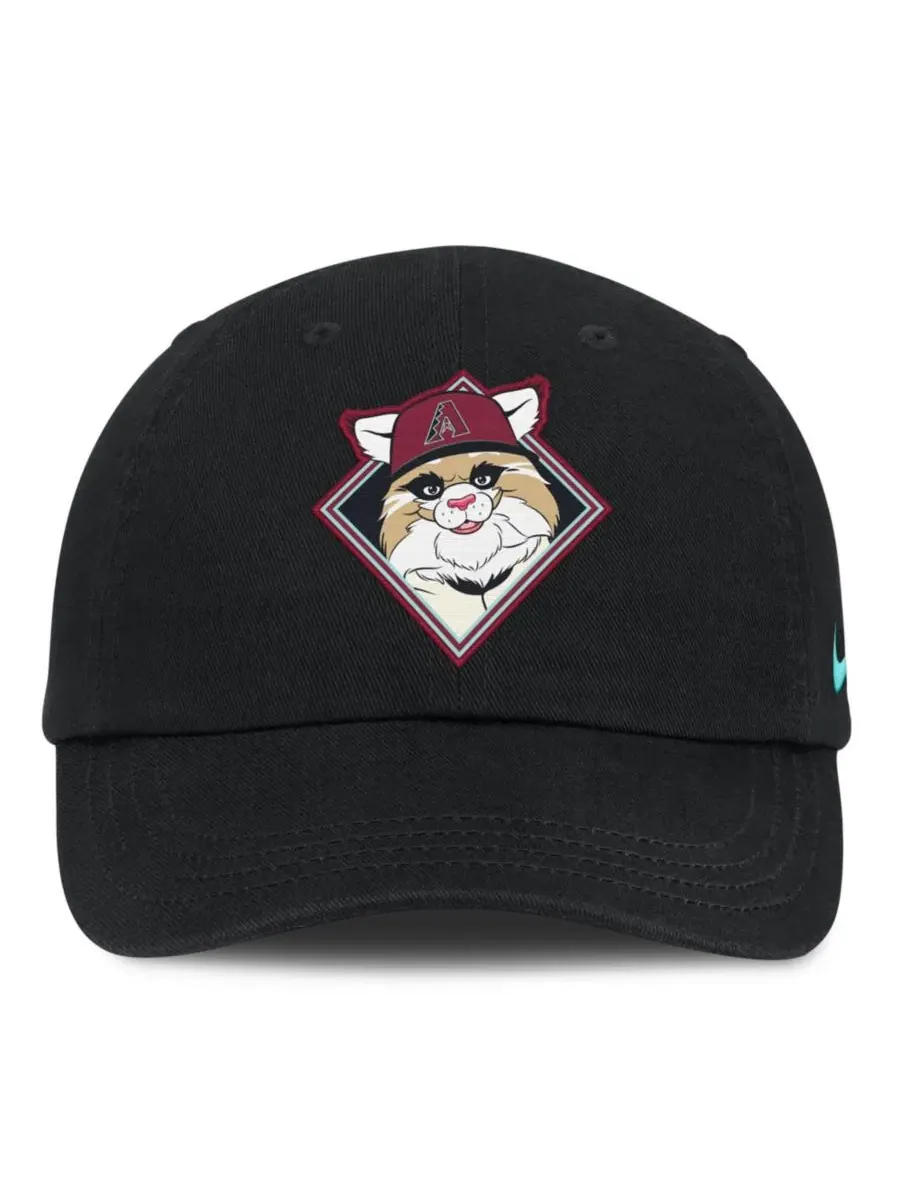 Бейсболка Nike с эмблемой талисмана Arizona Diamondbacks — изображение 2 из 4, черный