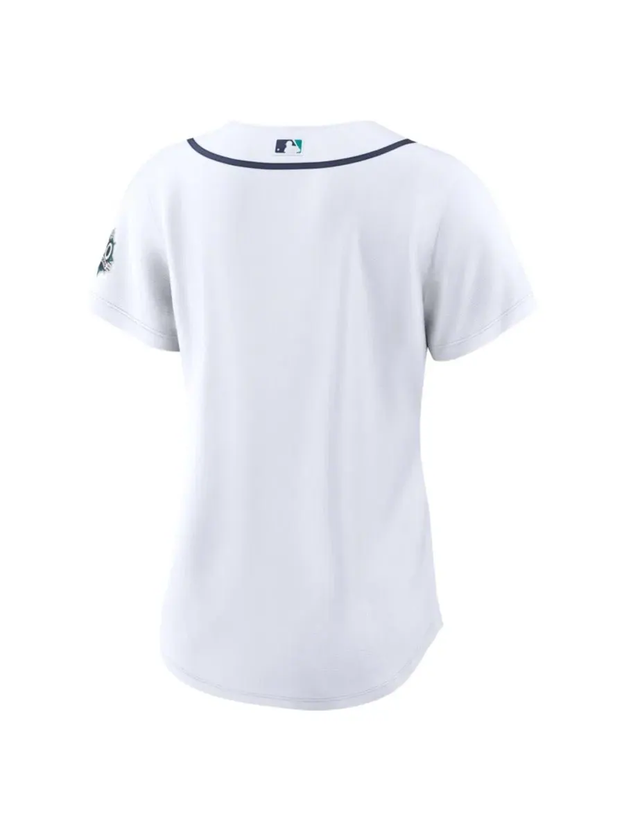 Женская бейсболка Nike Seattle Mariners Home 50th Season Stadium Jersey — изображение 3 из 3, белый