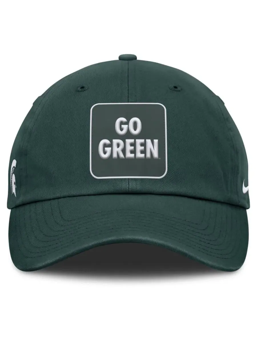 Кепка Nike с вышивкой Michigan State Spartans — изображение 2 из 4, зеленый