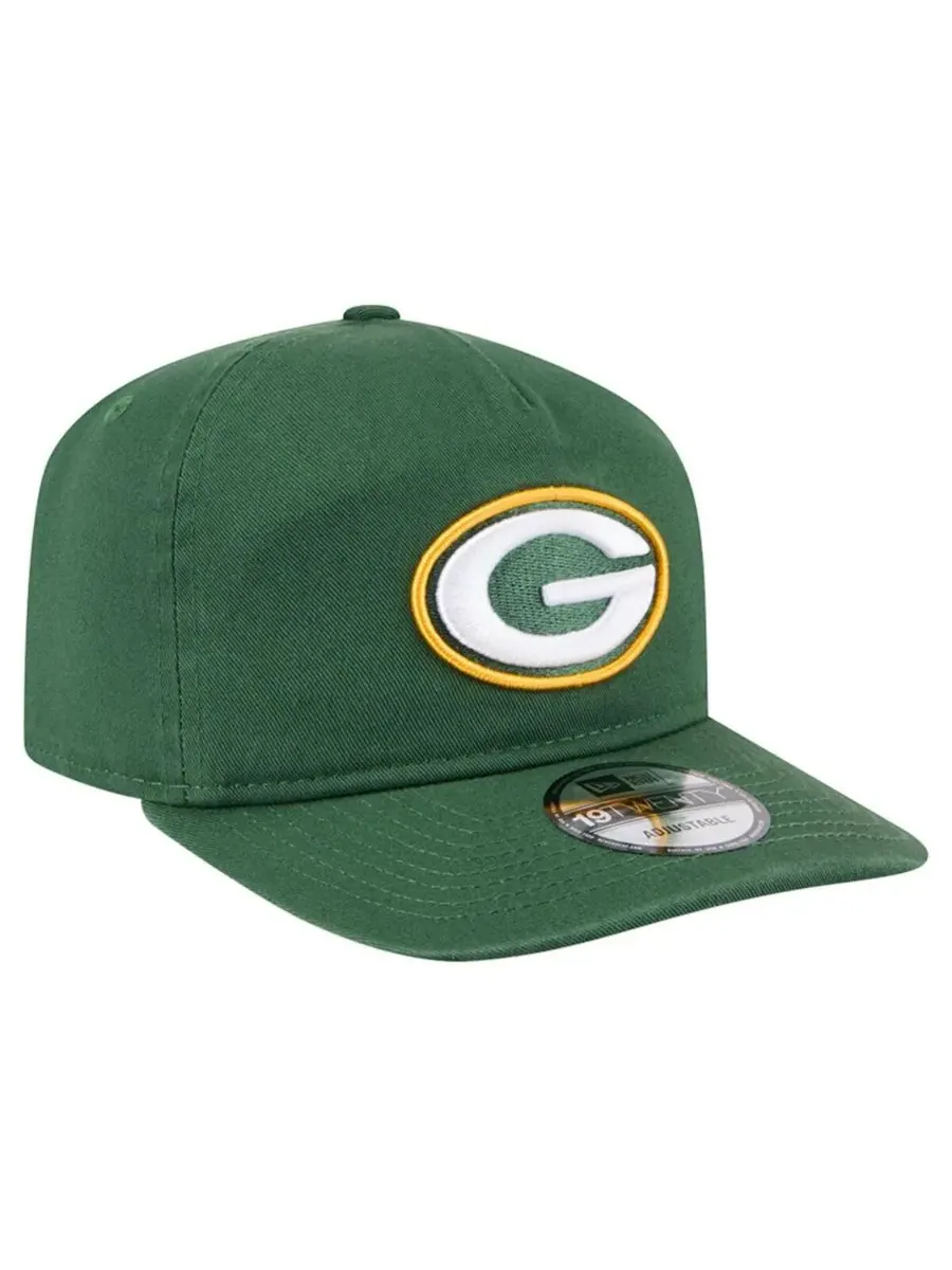 New Era Мужская регулируемая кепка Green Bay Packers Team 19TWENTY — изображение 4 из 5, зеленый