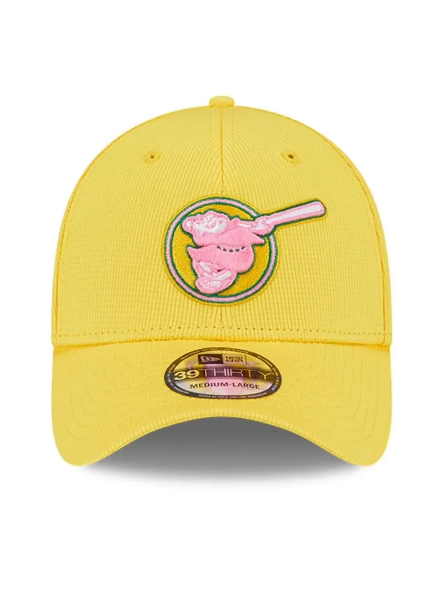 New Era Мужская желтая бейсболка San Diego Padres City Connect Batting Practice 39THIRTY Flex Hat — изображение 2 из 4