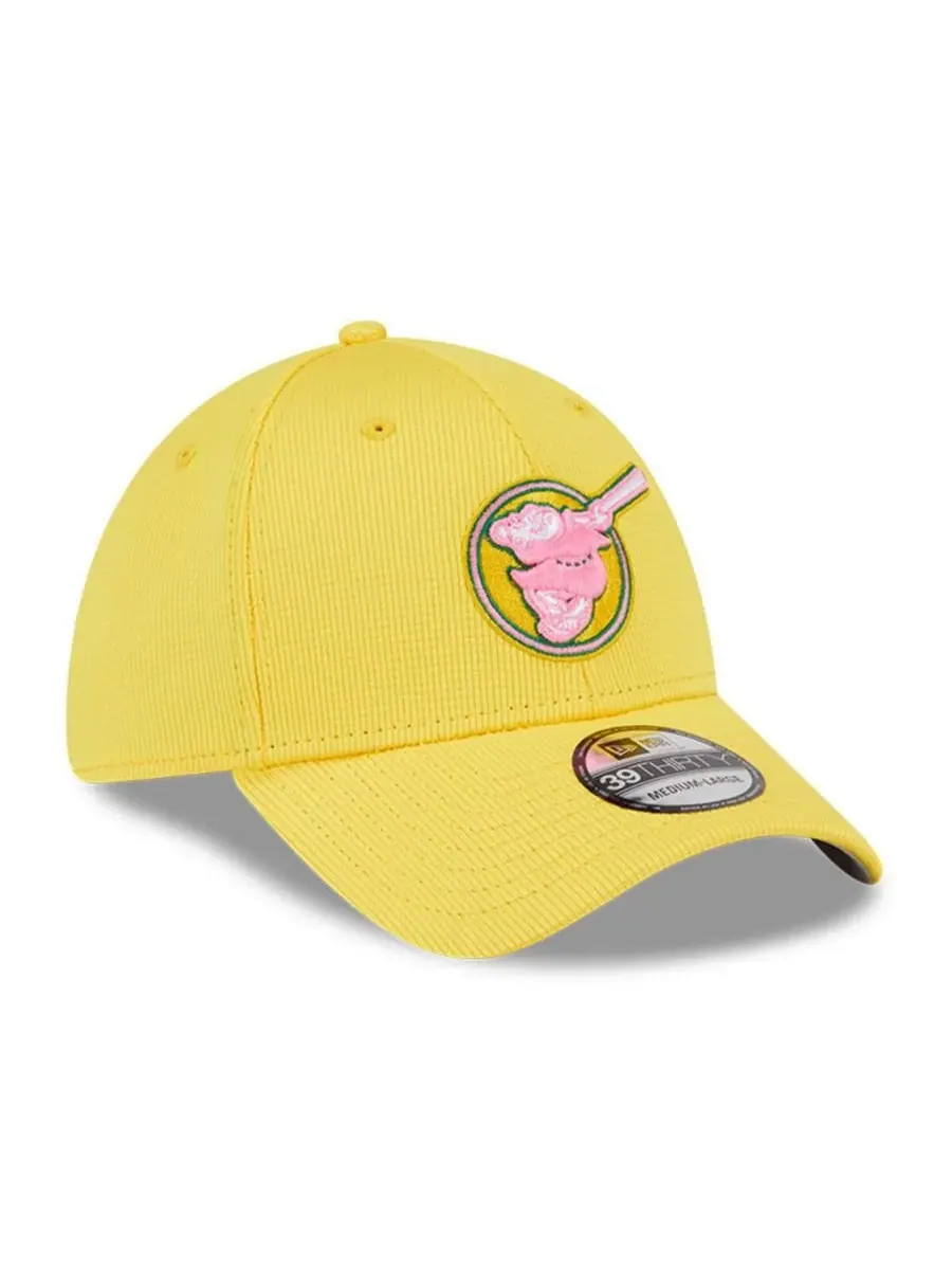 New Era Мужская желтая бейсболка San Diego Padres City Connect Batting Practice 39THIRTY Flex Hat — изображение 3 из 4