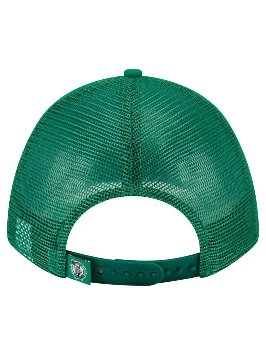 New Era Мужская минималистичная бейсболка Boston Celtics A-Frame 9FORTY цвета "келли-зеленый" — изображение 4 из 4