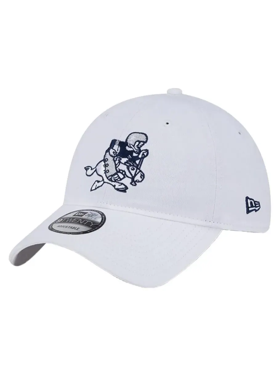 New Era Мужская белая кепка Dallas Cowboys Retro Main 9TWENTY с регулируемым размером