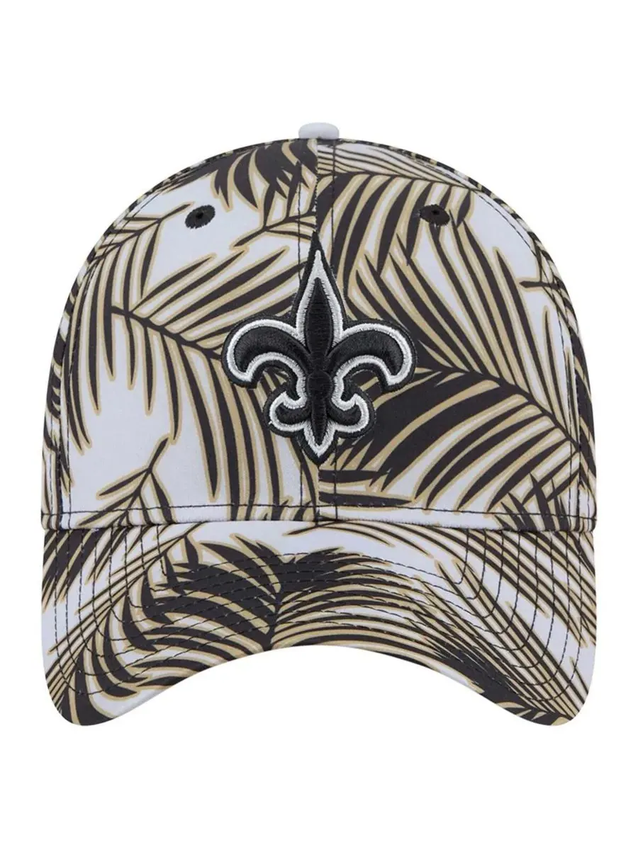 New Era Мужская серая кепка New Orleans Saints Palms 39THIRTY Flex — изображение 2 из 4, серый